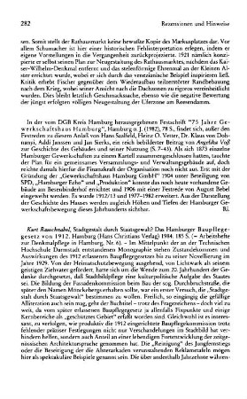 75 Jahre Gewerkschaftshaus Hamburg : Hamburg, 1982