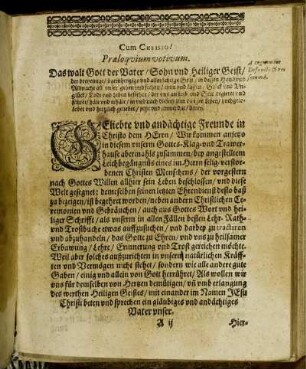 Praeloquium votivum.