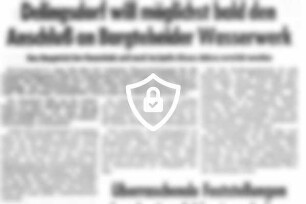 Delingsdorf will möglichst bald [Name maskiert] an Bargteheider Wasserwerk