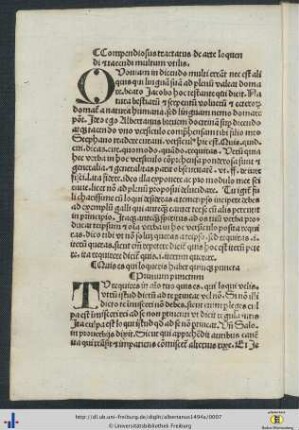 Compendiusus tractatus de arte loquendi et tacendi multum utilis.