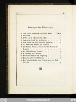 Verzeichnis der Abbildungen.