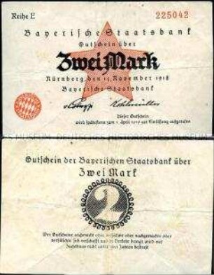 Bayerische Staatsbank 2 Mark