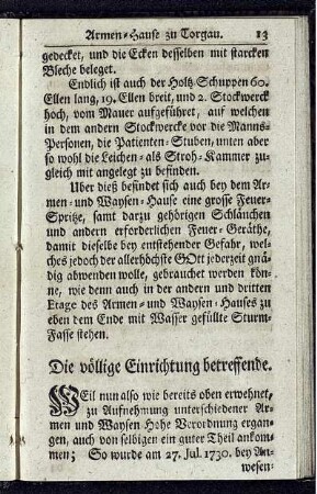 Die völlige Einrichtung betreffende.