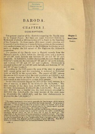 Gazetteer of the Bombay Presidency : Under Government Orders, Volume VII.. Baroda