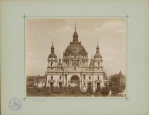 Berliner Dom: Ansicht von Westen (Bauzustand)