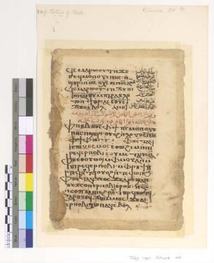 [Rite of Initiation into Monasticisml] : Fragm. copt. Pischoi Rituale 20