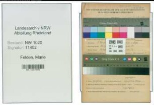 Entnazifizierung Marie Felden , geb. 05.02.1896 ()
