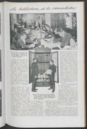 La bibliioteca de los socialistas