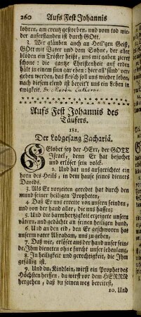 (XV.) Aufs Fest Johannis des Täufers.