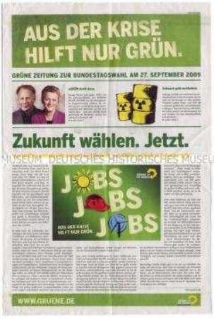 Sonderdruck von Bündnis 90/Die Grünen zur Bundestagswahl 2009