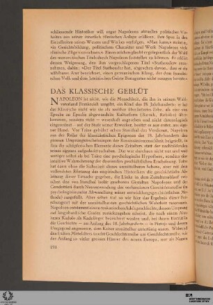 Das klassische Geblüt