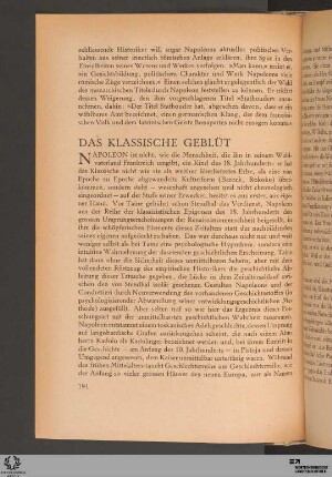 Das klassische Geblüt