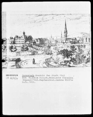 Hessische Chronika — Ansicht von der Region Bergstraße und Darmstadt — Darmstadt