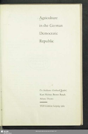 Agriculture in the German Democratic Republic
