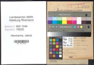 Entnazifizierung Jakob Hermanns , geb. 05.09.1901 (Arbeiter)