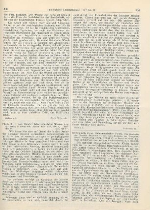 333-334 [Rezension] Fleisch, Paul, Hundert Jahre lutherischer Mission