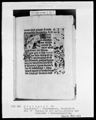 Stundenbuch — Kreuzannagelung, Folio 17recto