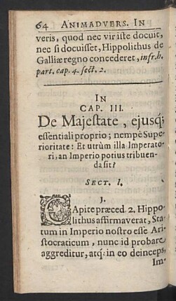 Cap. III. De Majestate