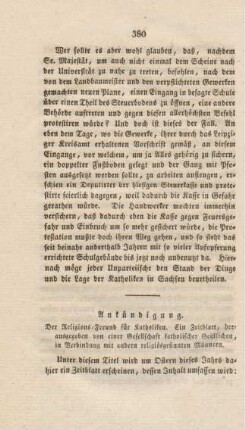 380-382 Redaktionsmitteilung