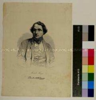 Porträt des französischen Malers Joseph-Nicolas Robert-Fleury