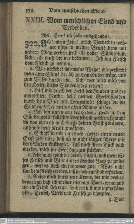 XXIII. Vom menschlichen Elend und Verderben