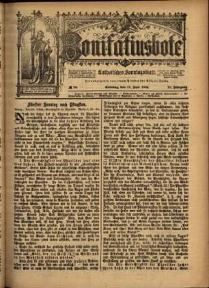 Ausgabe vom Sonntag, den 17. Juni 1894.