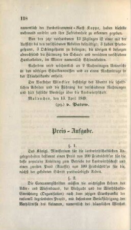 Preis-Aufgabe.
