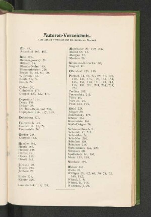 Autoren-Verzeichnis.