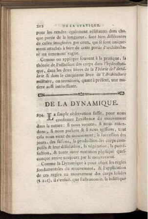 De la Dynamique.