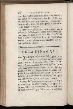 De la Dynamique.