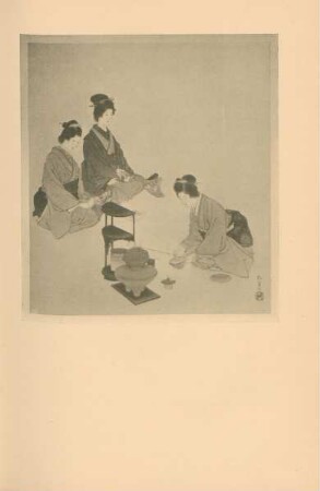 The tea ceremony by Miss Uyemura Shoen. Plate II