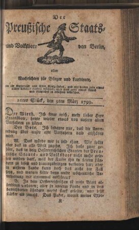10tes Stück, den 9ten März 1799