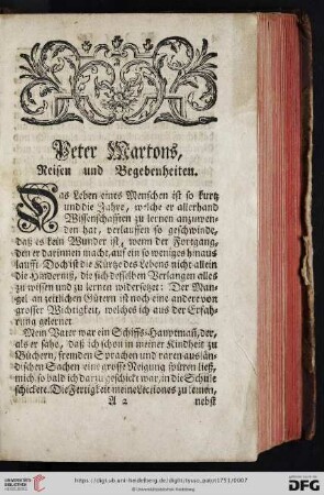 Peter Martons, Reisen und Begebenheiten