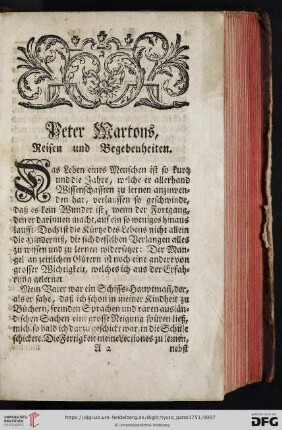 Peter Martons, Reisen und Begebenheiten