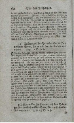 Gaßner, J.J./Exorzismus