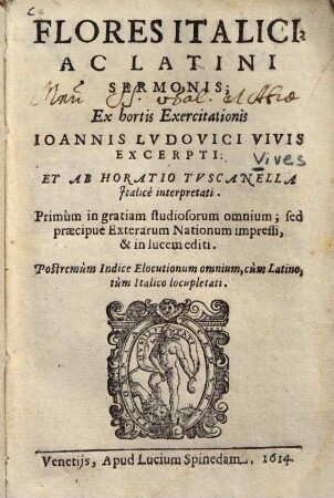 Flores italici, ac latini sermonis