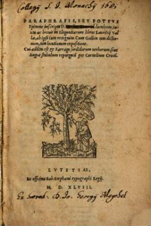 Paraphrasis ... in elegantiarum libros Laurentii Vallae