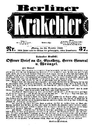 No 37.: No 37, 25.Dezember 1848