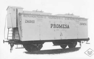 Spezial-Kühlwagen für Fleischtransport (Orenstein und Koppel) : Technikgeschichte | Maschinenbau | Verkehrswesen | Eissenbahnwesen | Personenwagen und Güterwagen (Normalspur)