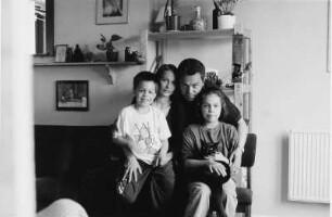 Familie Quintana (Schauspielerin, Regisseur) in ihrer Wohnung