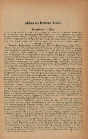 Anleihen des Deutschen Reiches