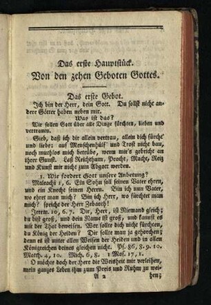 Das erste Hauptstueck: Von den zehen Geboten Gottes