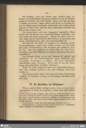 VI. Die Herstellung von Lichtpausen