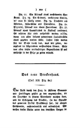 ¬Das¬ neue Brockenhaus : Taf. XIX, Fig. 82