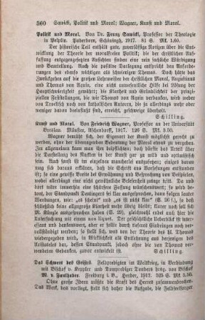 360 [Rezension] Sawicki, Franz, Politik und Moral
