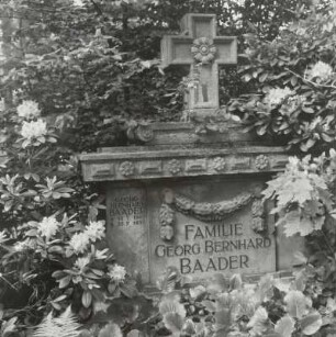 Grabmal der Familie Georg Bernhard Baader