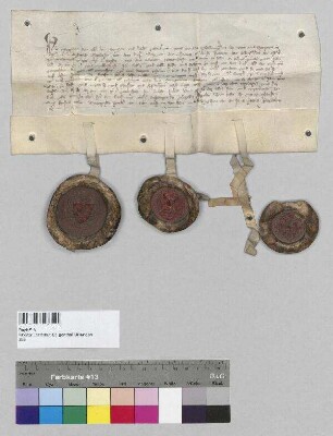 Die Herzöge Stephan d. Ä., Stephan d. J. und Friedrich bestätigen dem Kloster Seligenthal alle Rechte und Gewohnheiten und bestimmen, dass das Kloster insbesondere beim Kauf und Verkauf weder von Bürgern, noch von anderen behindert und eingeengt werden darf. S1: Stephan d. Ä., Herzog von Bayern, S2: Stephan, Herzog von Bayern, S3: Friedrich, Herzog von Bayern
