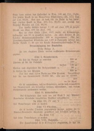 Veranschlagung der Baukosten