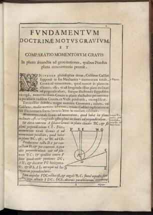 Fundamentum Doctrinae Motus Gravium.