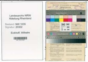 Entnazifizierung Wilhelm Eickhoff , geb. 13.04.1899 (Steiger)